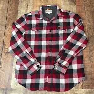 Field & Stream | 100% Cotton Red/Black/White Flannel Sz M